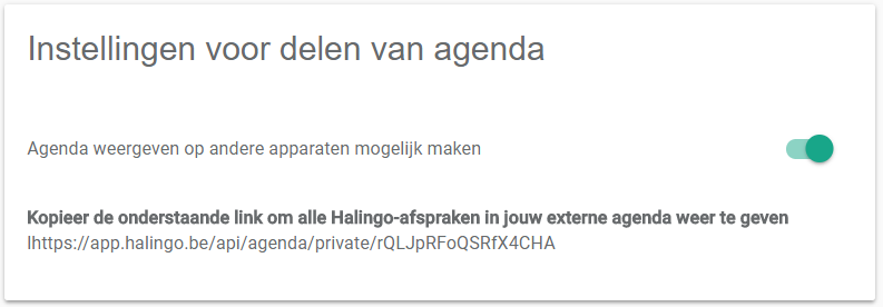 Schermafbeelding: Ga naar uw agenda en klik rechtsboven op het tandwiel. Zet op de instellingenpagina de optie "Agenda…
