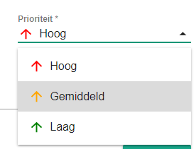 Schermafbeelding: Geef de prioriteit aan. De doelstellingen worden op prioriteit gesorteerd, van hoog naar laag.