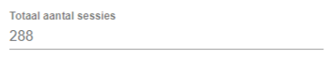Screenshot: Click the current total number of sessions.