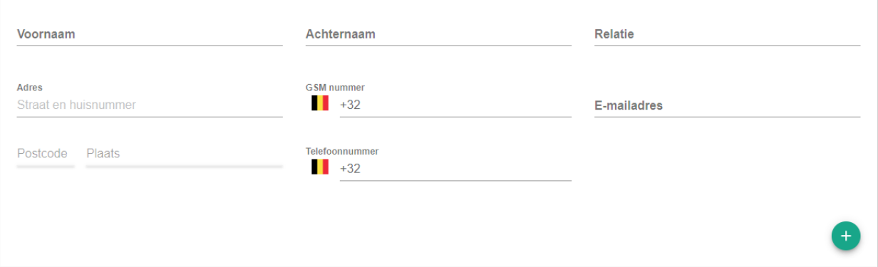 Screenshot: Fill in the contact details.