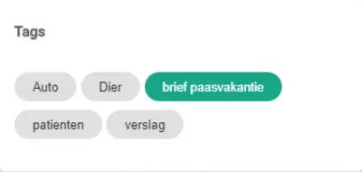 Schermafbeelding: Zoeken op tag kan ook: klik op het icoon en kies de tags.